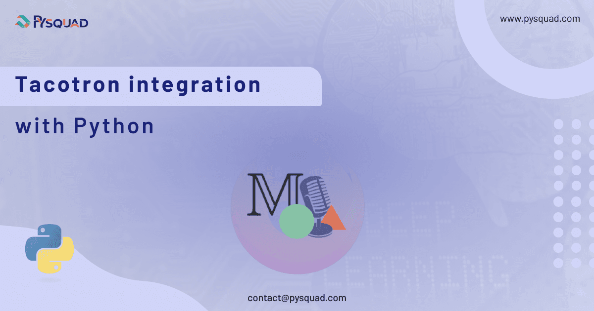 Tacotron integration with Python