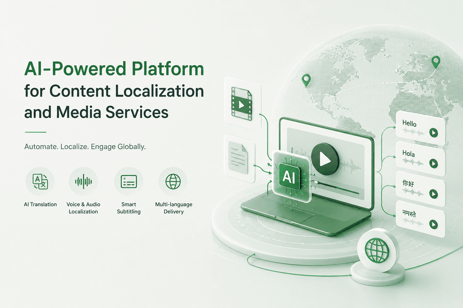 AI-Powered Platform for Content Localization and Media Services