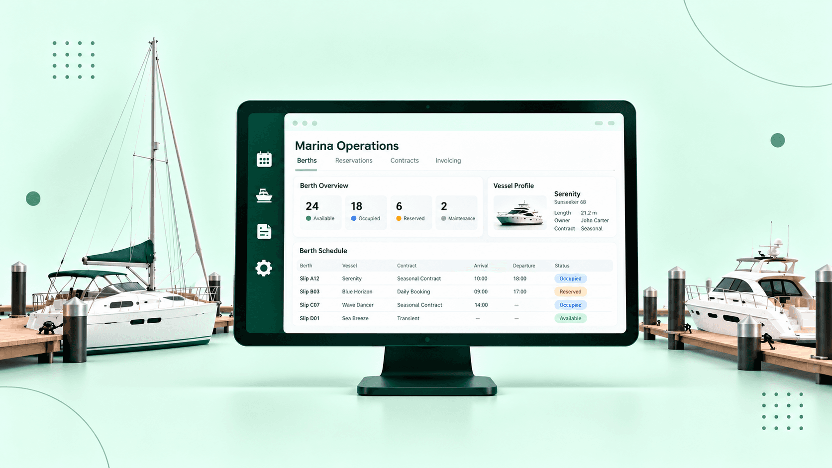 Marina Management Software in Odoo